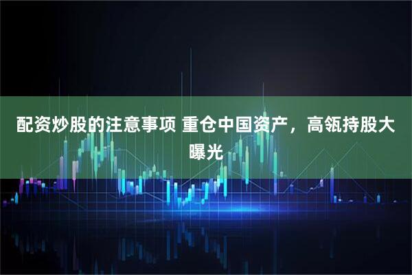 配资炒股的注意事项 重仓中国资产，高瓴持股大曝光